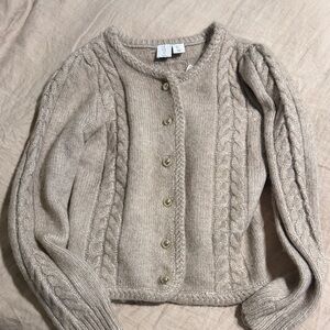 Joke Cable Knit Cardigan Sweater